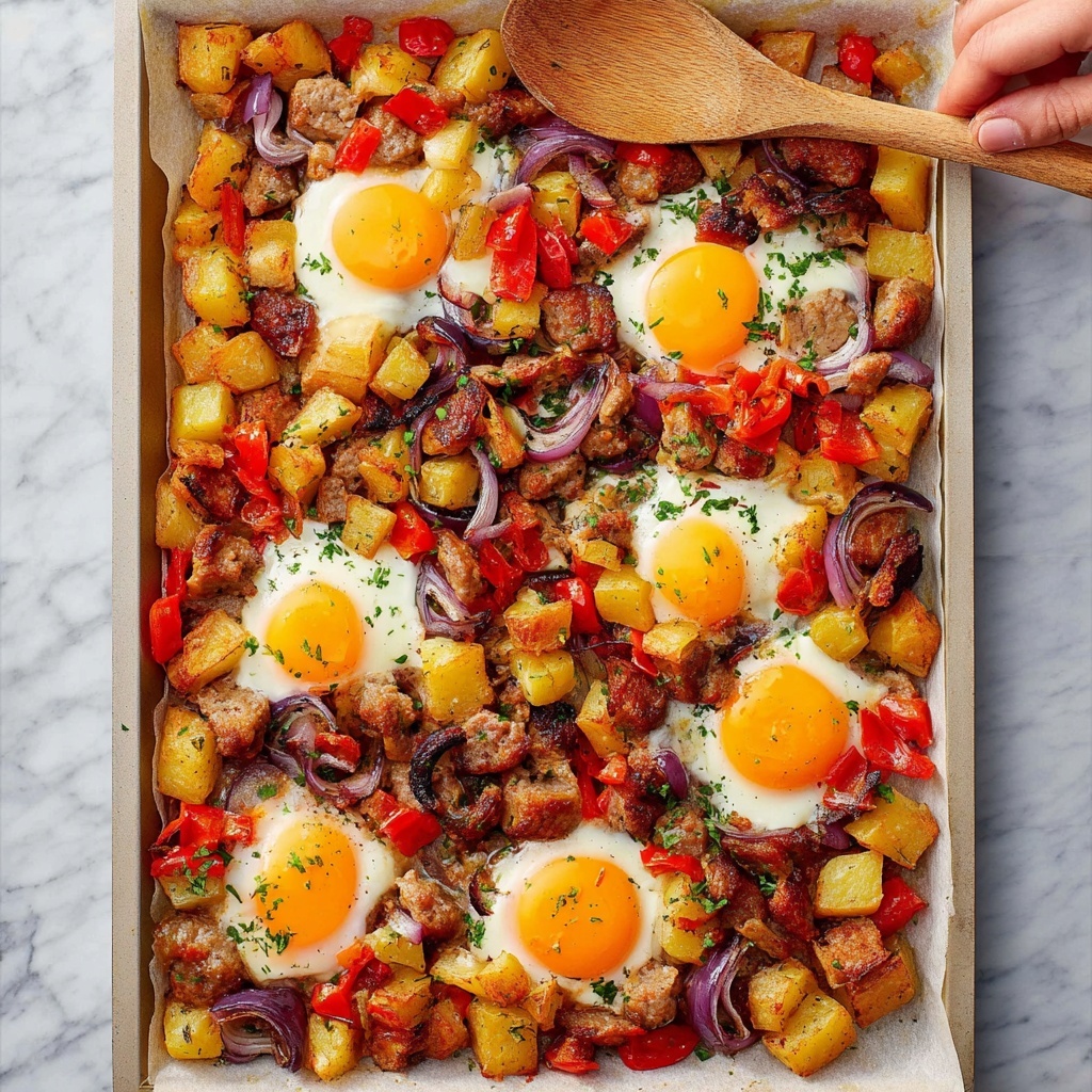 Baked Sausage Breakfast Hash Recipe - Recipe Image