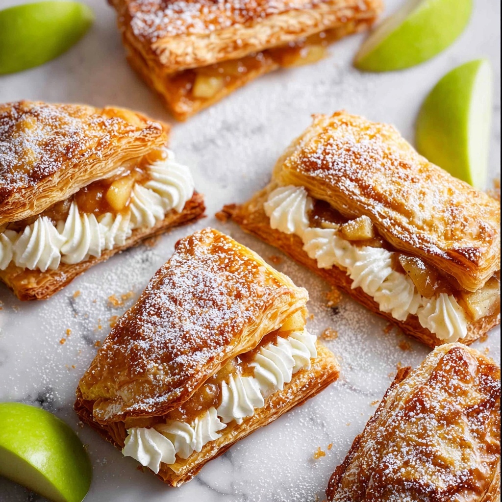Apple Turnovers with Cream Filling Recipe - Recipe Image