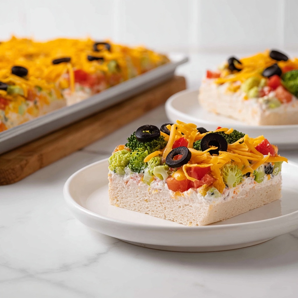 Crescent Roll Veggie Pizza Recipe - Recipe Image