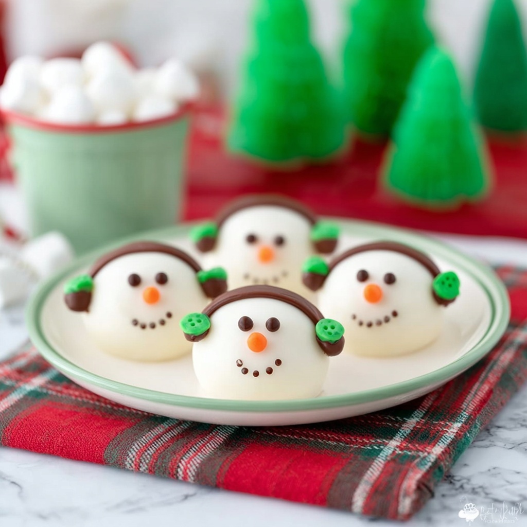 Snowman Hot Chocolate Bombs Recipe - Recipe Image