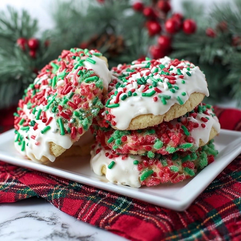 Christmas Gooey Butter Cookies Recipe - Recipe Image