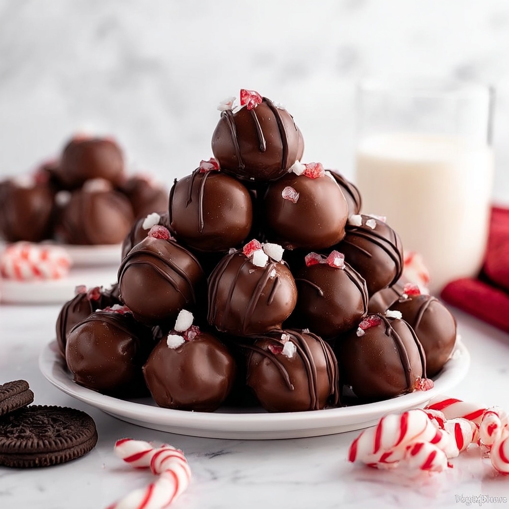 Peppermint Oreo Balls Recipe - Recipe Image