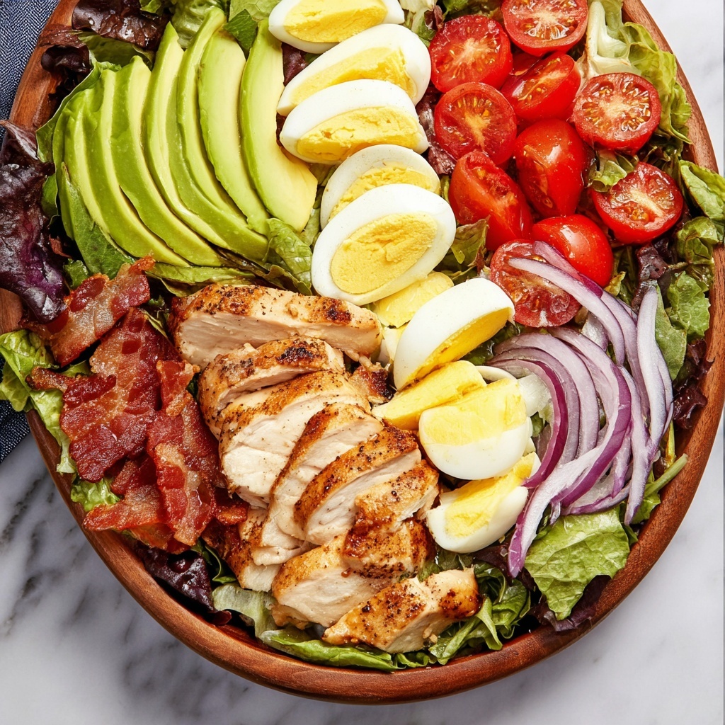 Cobb Salad with Honey Dijon Dressing Recipe - Recipe Image