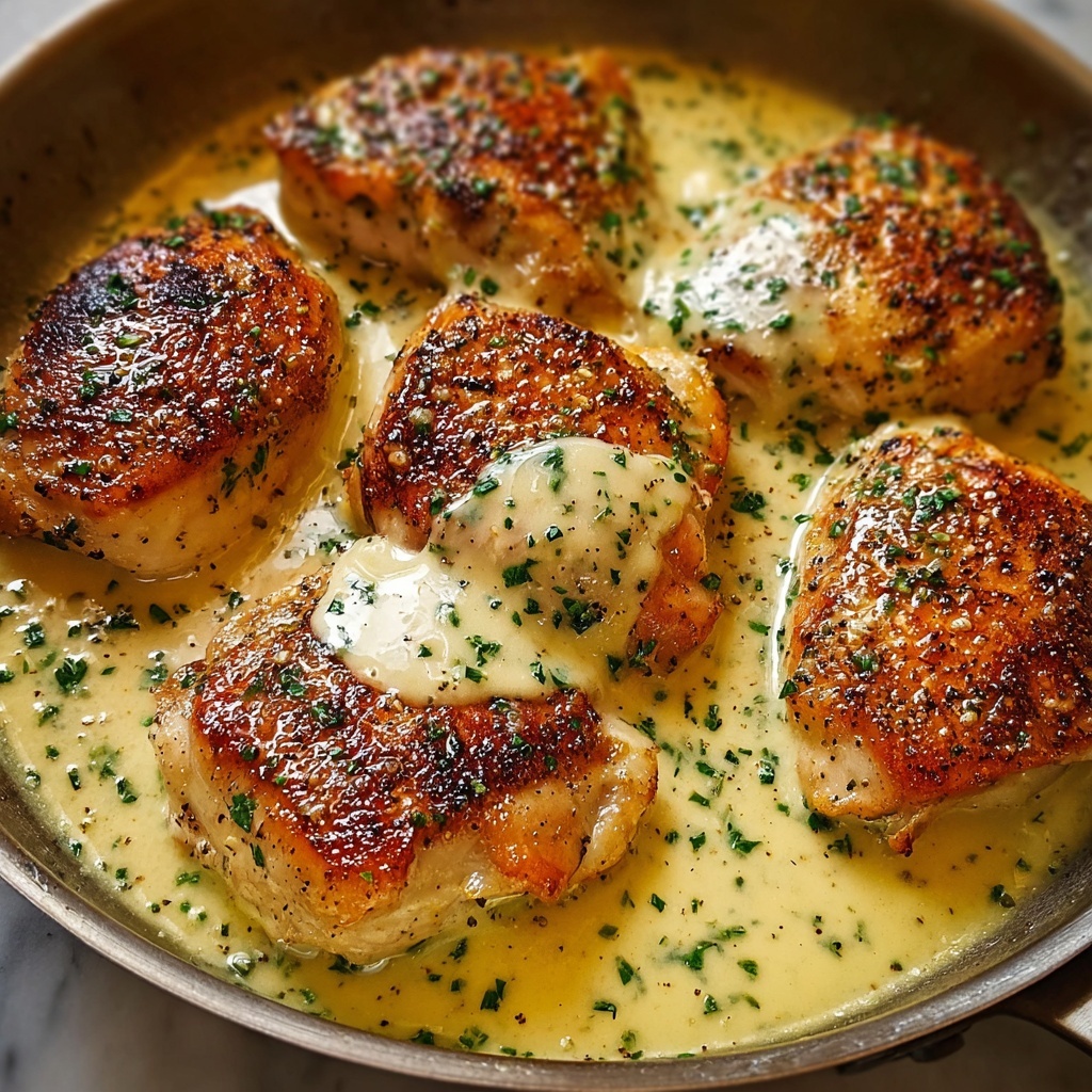 Creamy Garlic Parmesan Chicken in a Dreamy Sauce Recipe - Recipe Image