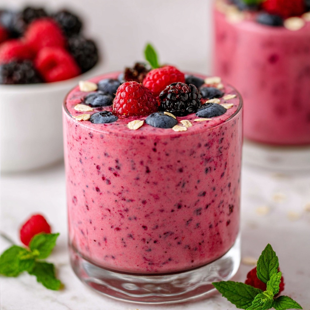 Mixed Berry Smoothie Recipe - Recipe Image