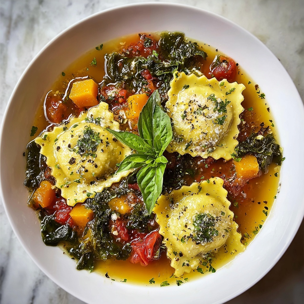 Butternut Squash Lasagna Soup with Kale & Mozzarella Recipe - Recipe Image