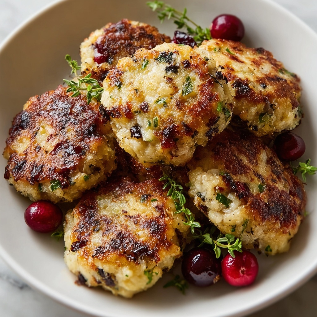 Cranberry & Turkey Stuffing Balls Recipe - Recipe Image