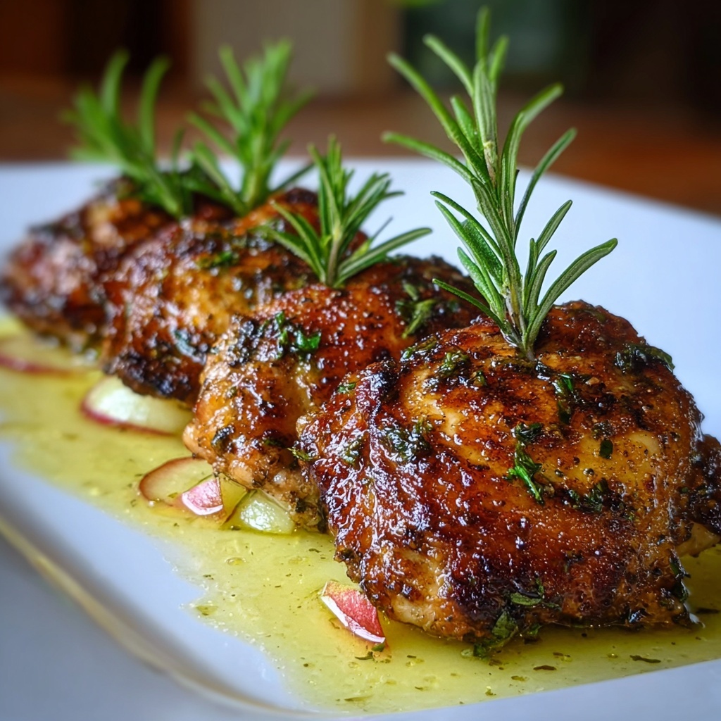 Christmas Rosemary Apple Cider Chicken Recipe - Recipe Image