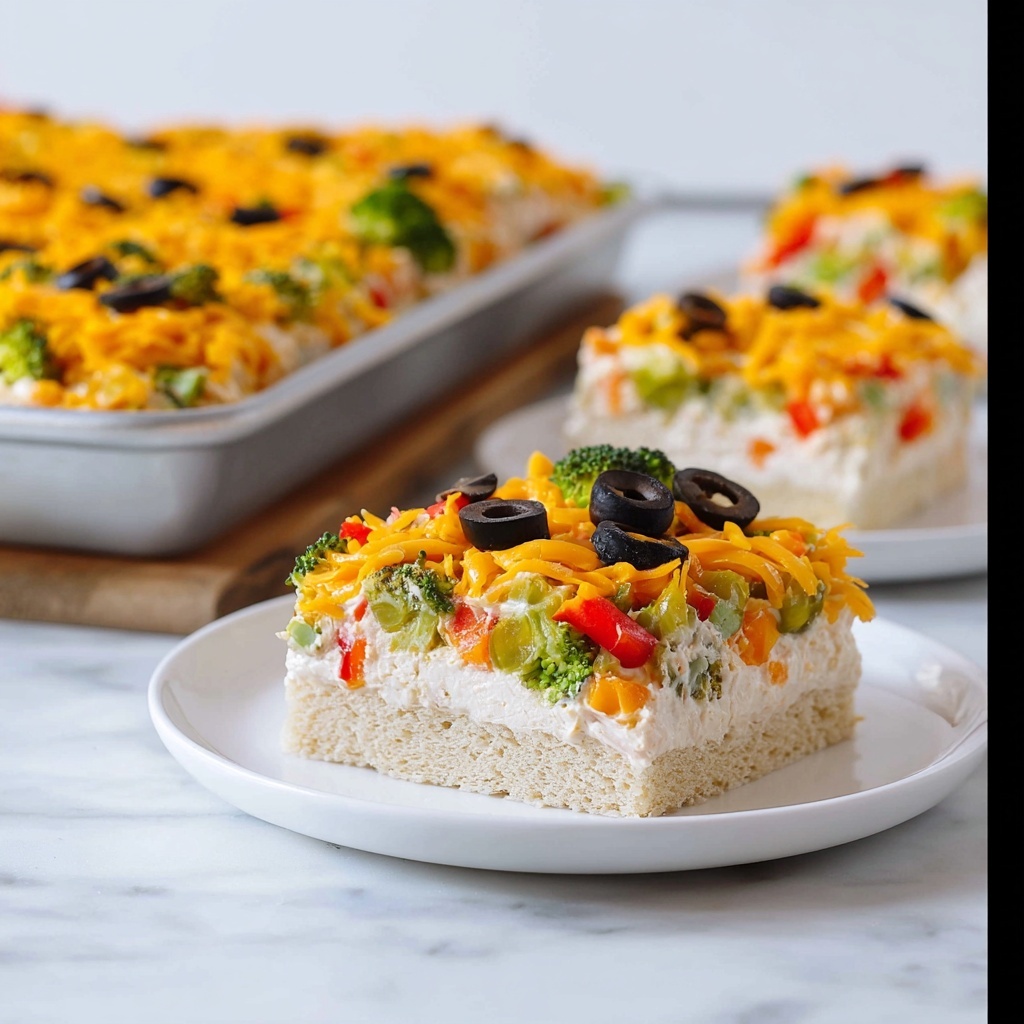 Crescent Roll Veggie Pizza Recipe - Recipe Image