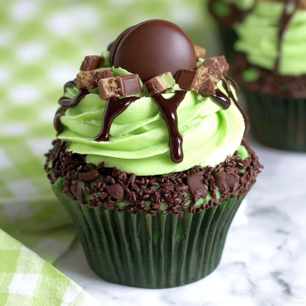 Andes Mint Chocolate Cupcakes Recipe - Recipe Image