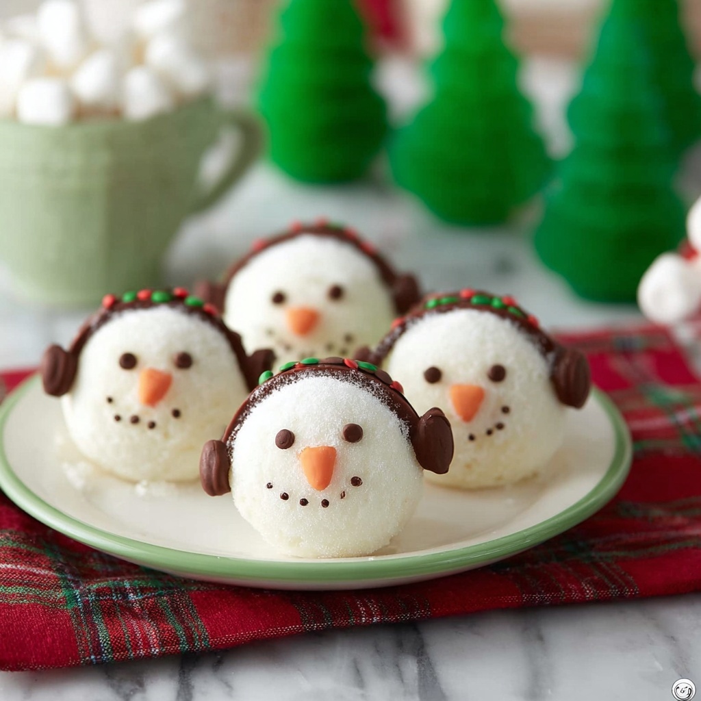 Snowman Hot Chocolate Bombs Recipe - Recipe Image