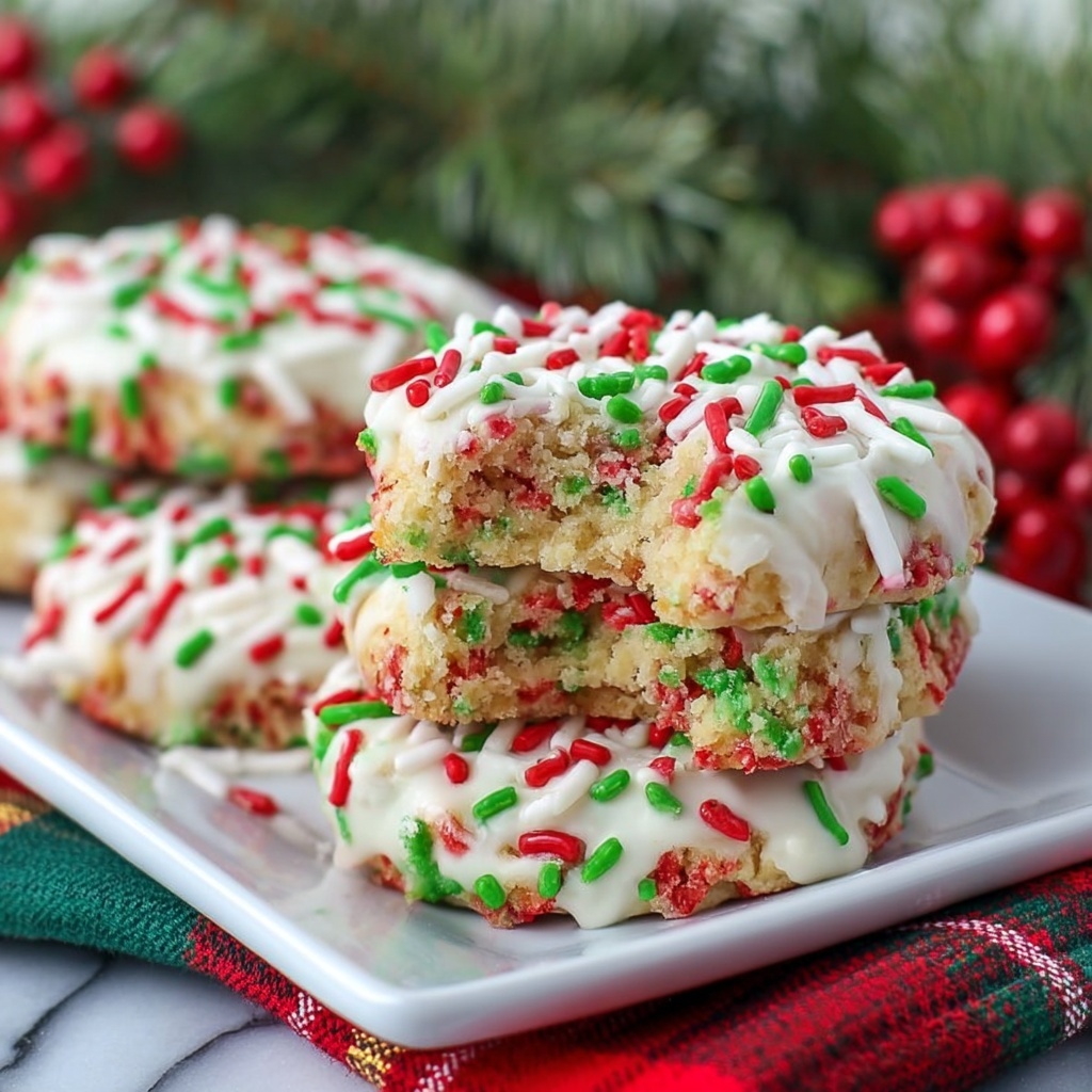Christmas Gooey Butter Cookies Recipe - Recipe Image