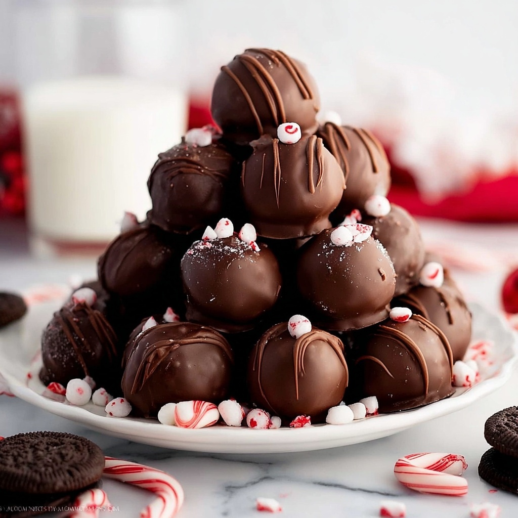 Peppermint Oreo Balls Recipe - Recipe Image