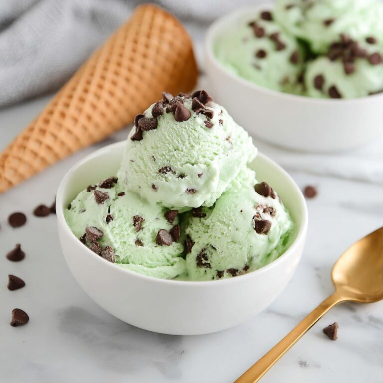 Mint Chocolate Chip Ice Cream – No Churn Recipe