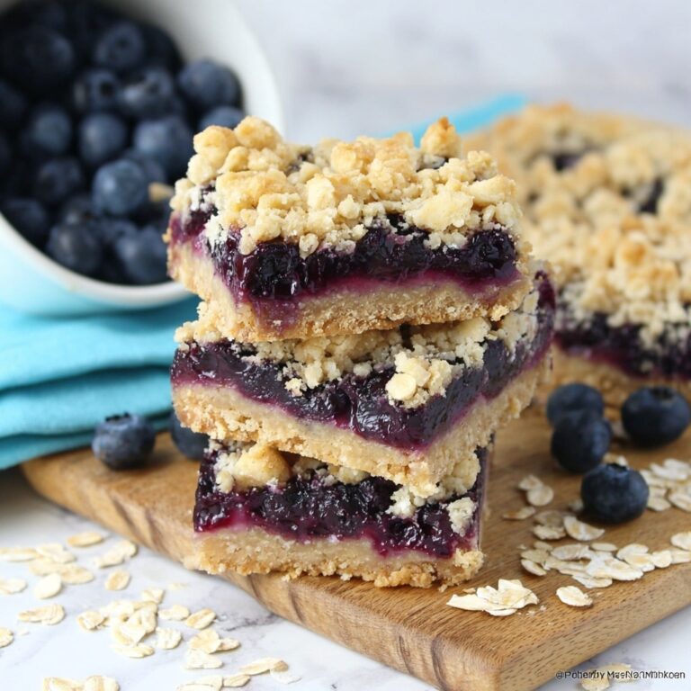 Blueberry Oatmeal Breakfast Bars Recipe