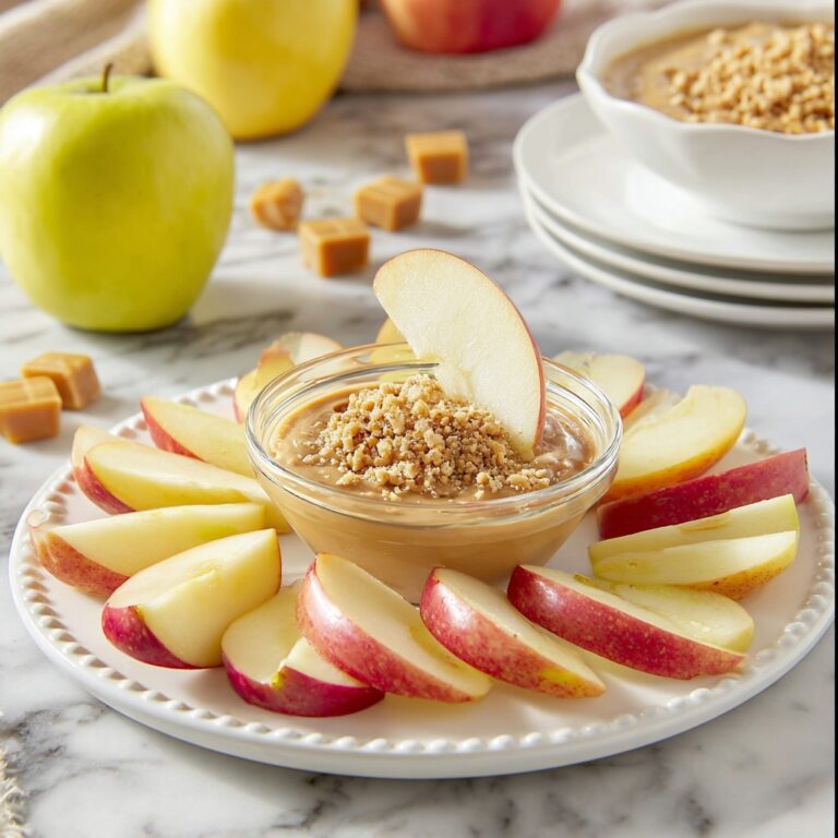 Caramel Apple Dip with Toffee Bits Recipe