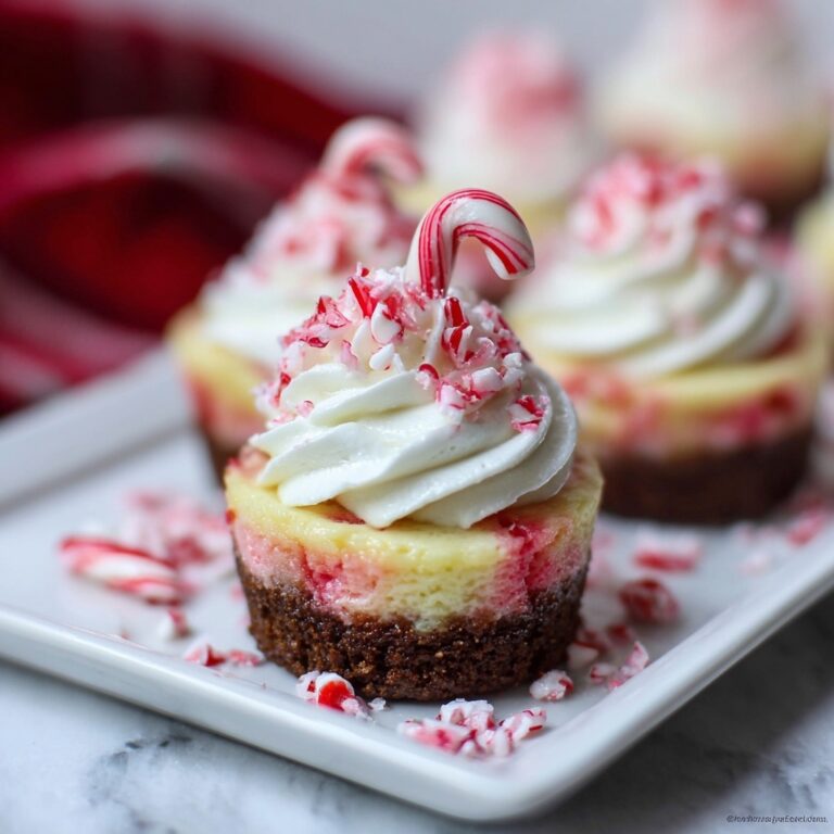 Mini Candy Cane Cheesecake Recipe