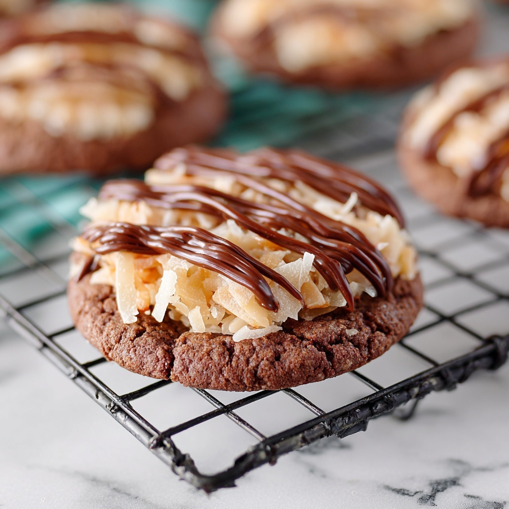 German Chocolate Cookies Recipe - Recipe Image