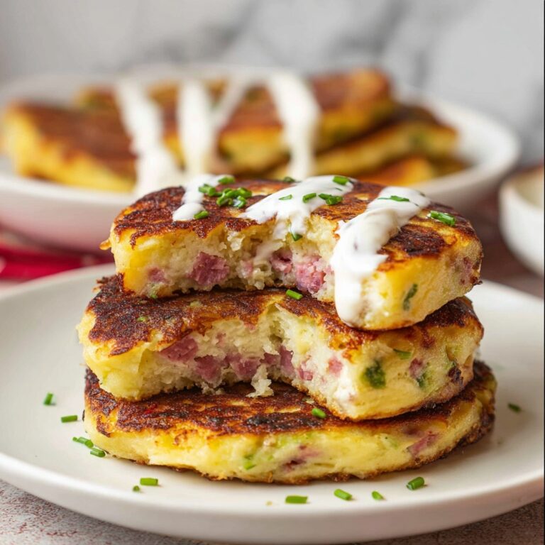 Colcannon Irish Mashed Potato and Corned Beef Fritters Recipe