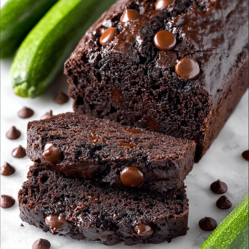 Chocolate Zucchini Bread with Chocolate Chips Recipe - Recipe Image
