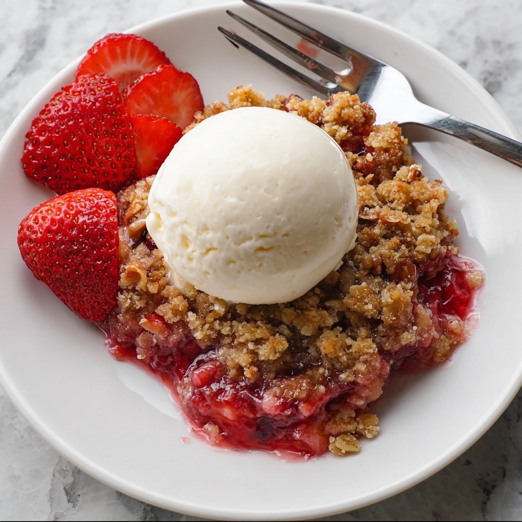 Strawberry Rhubarb Crisp Recipe - Recipe Image