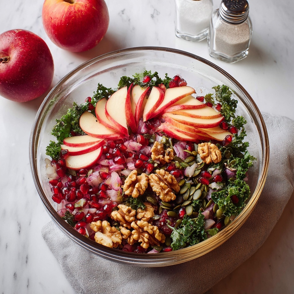 Pomegranate Salad with Walnuts and Apples Recipe - Recipe Image