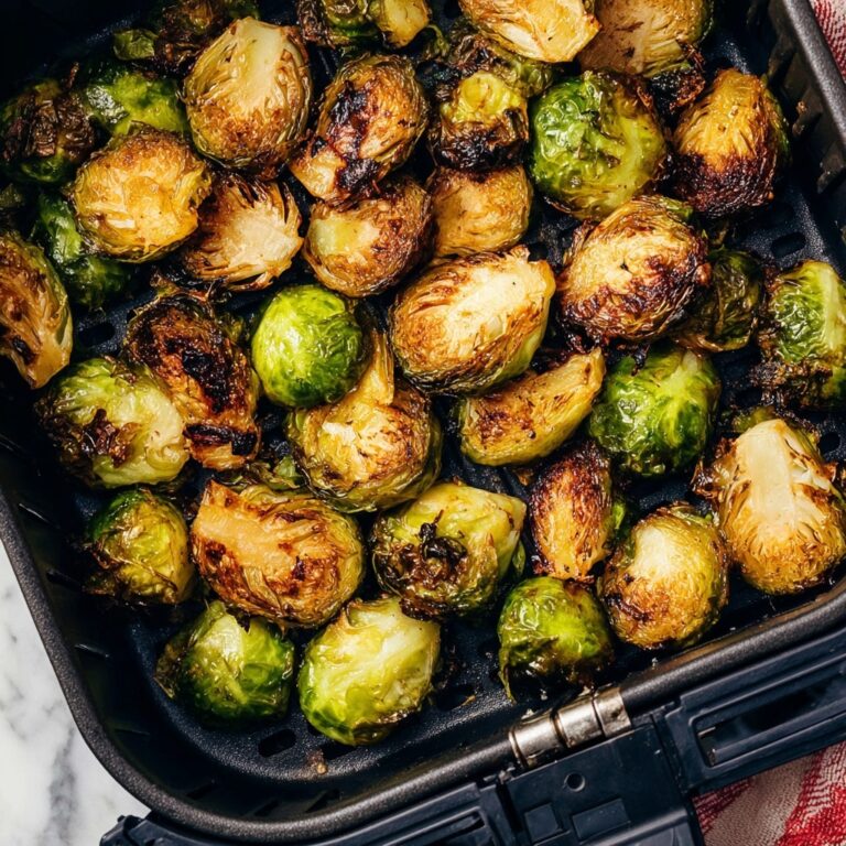 Air Fryer Honey Balsamic Brussels Sprouts Recipe