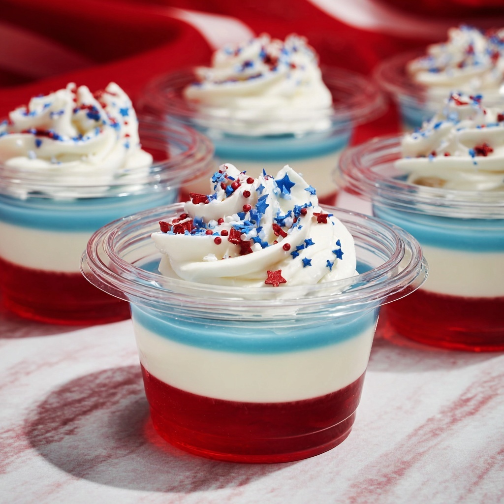 4th of July Jello Shots Recipe - Recipe Image