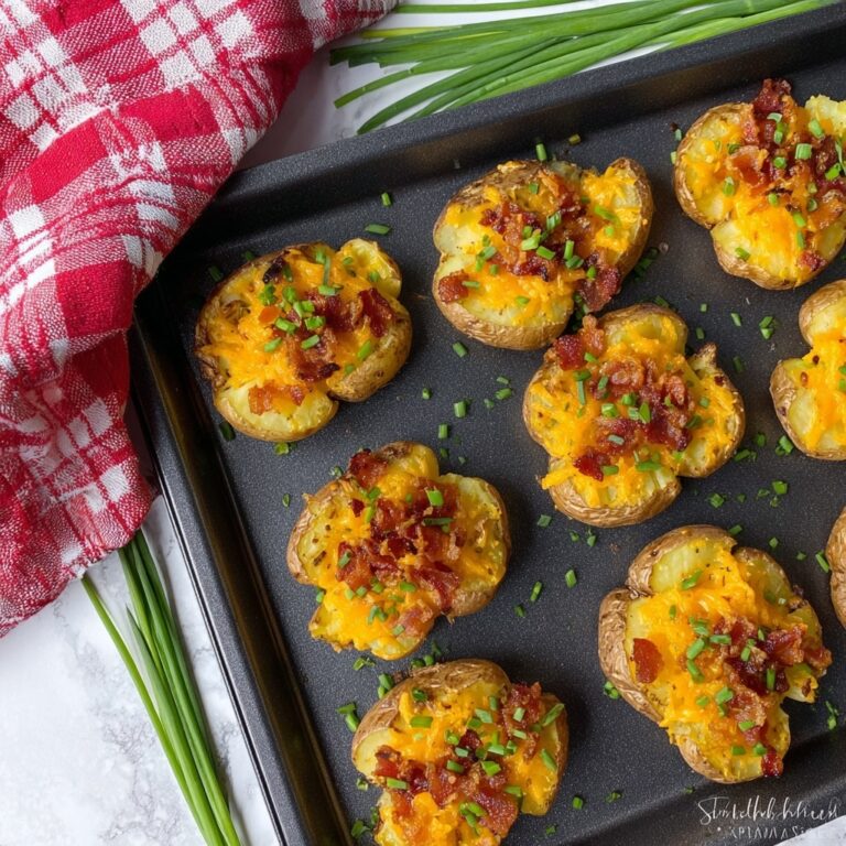 Bacon Cheddar Smashed Potatoes Recipe