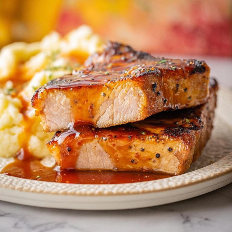 Honey Garlic Glazed Pork Chops Recipe
