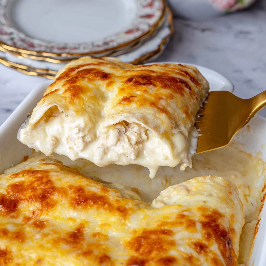 White Chicken Enchiladas Recipe - Recipe Image