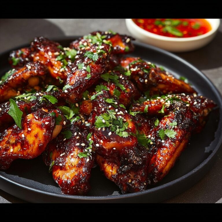 Spicy Baked Chicken Wings with Hot Sauce and Honey Recipe