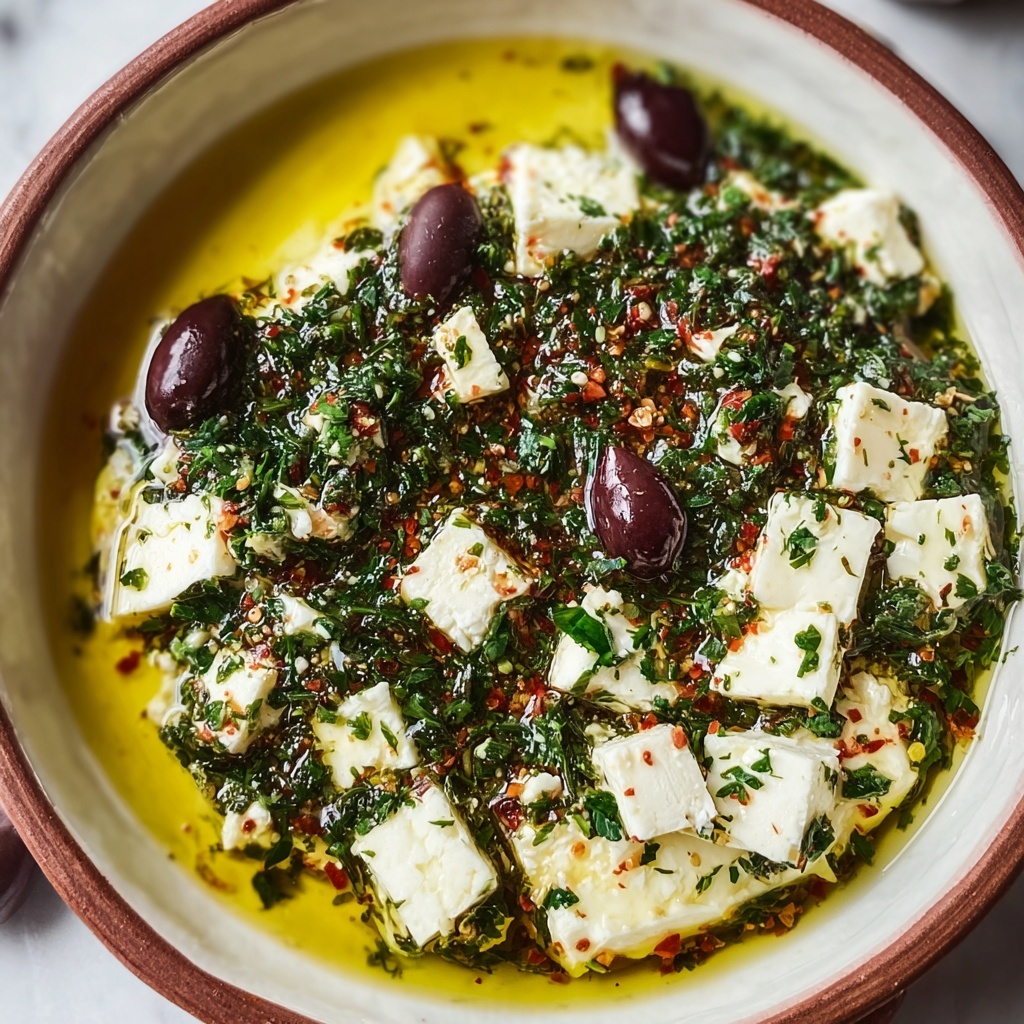 Irresistibly Creamy Herb and Feta Olive Oil Dip Recipe - Recipe Image