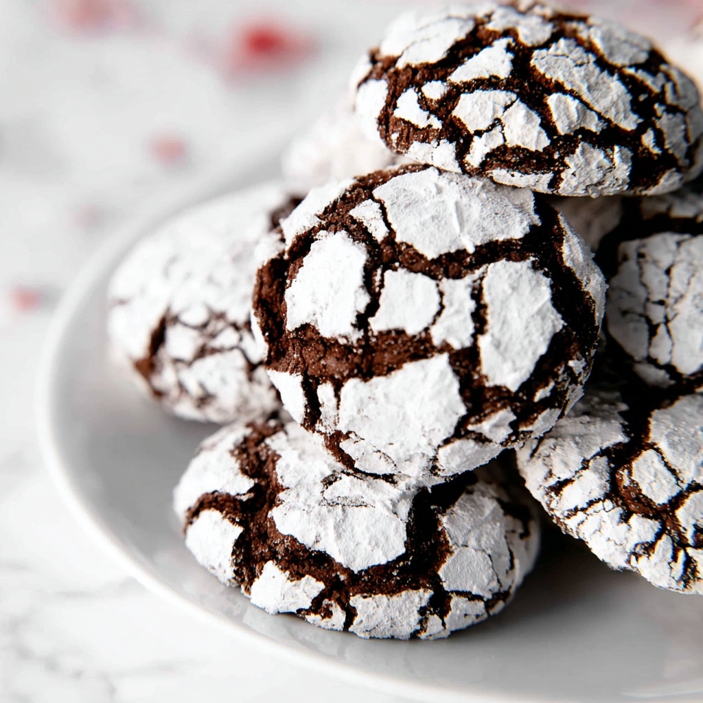 Chewy Chocolate Crinkle Cookies Recipe - Recipe Image