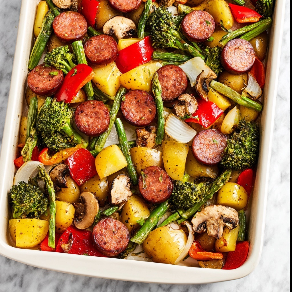 Sheet Pan Sausage and Potatoes Recipe - Recipe Image
