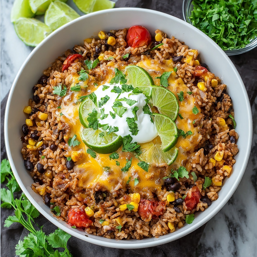 One-Skillet Mexican Rice Casserole Recipe - Recipe Image