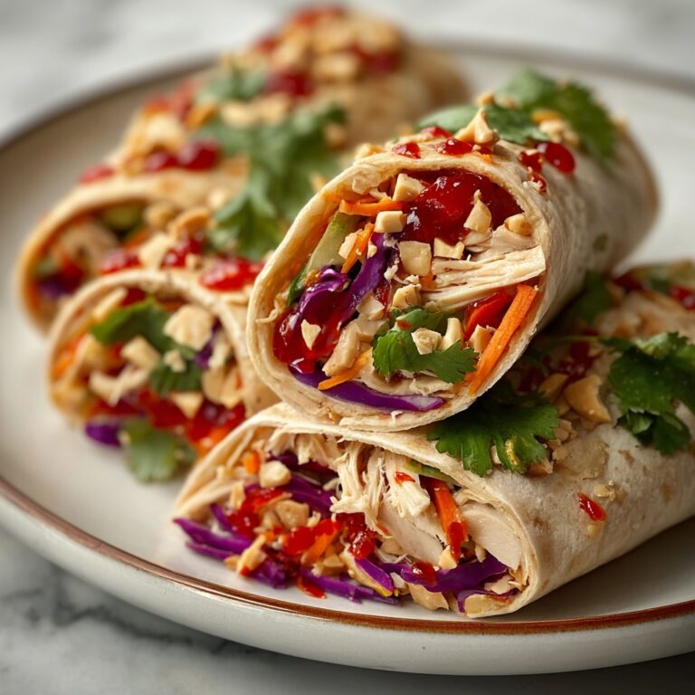 Thai Peanut Chicken Wraps Recipe