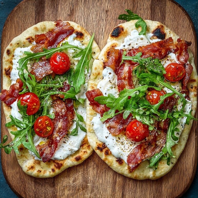 BLT Naan Flatbread Recipe