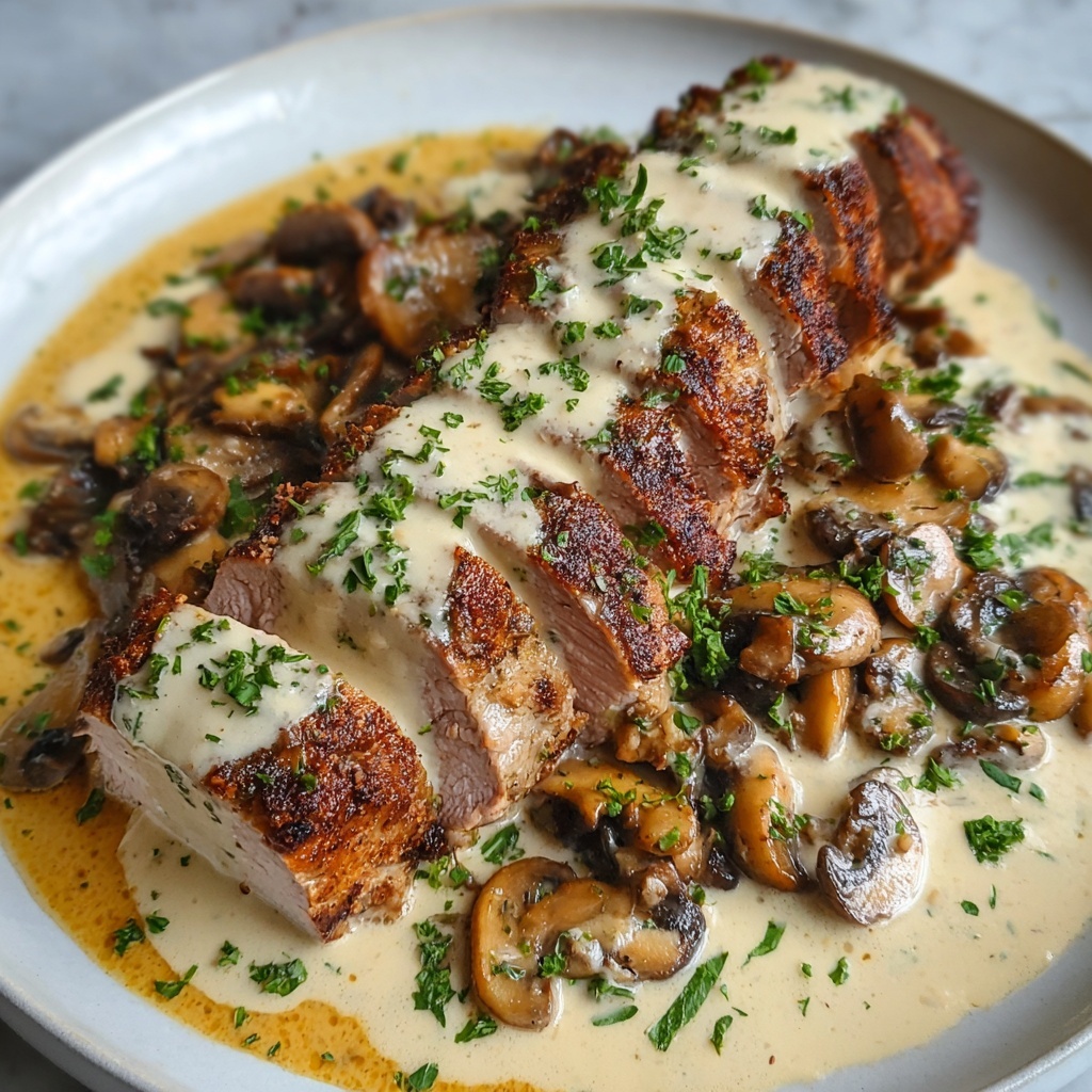 Pork Tenderloin in Dijon Cream Sauce Recipe - Recipe Image