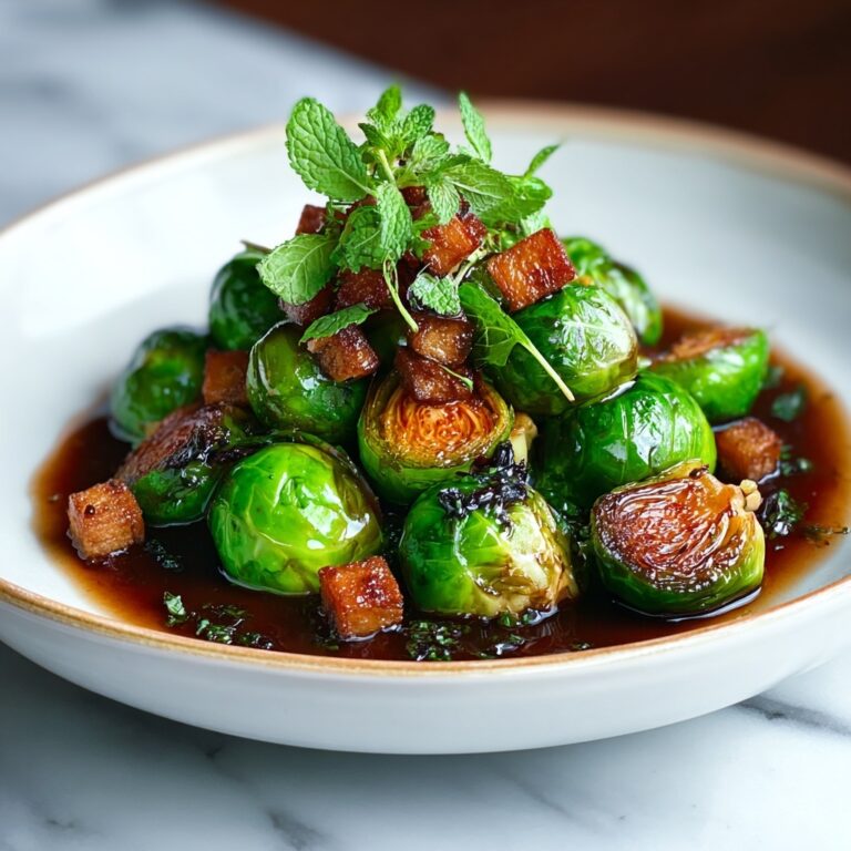 Honey Balsamic Roasted Brussels Sprouts Recipe