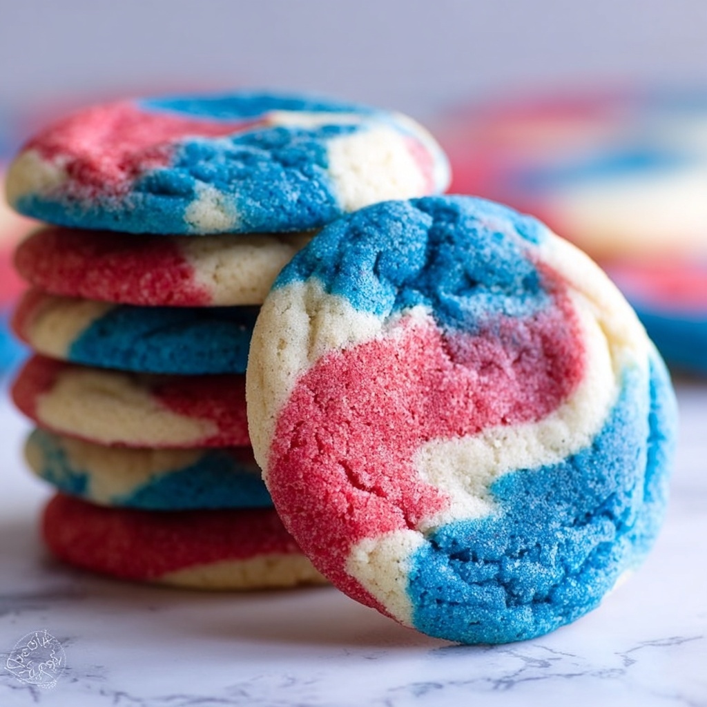 Patriotic Cake Mix Cookies Recipe - Recipe Image