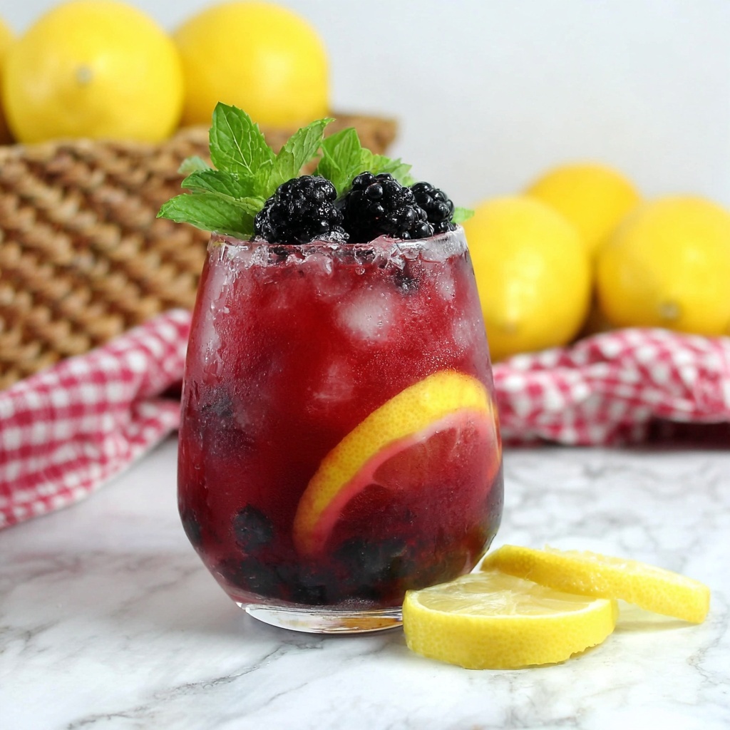 Blackberry Lemon Gin & Tonic Recipe - Recipe Image