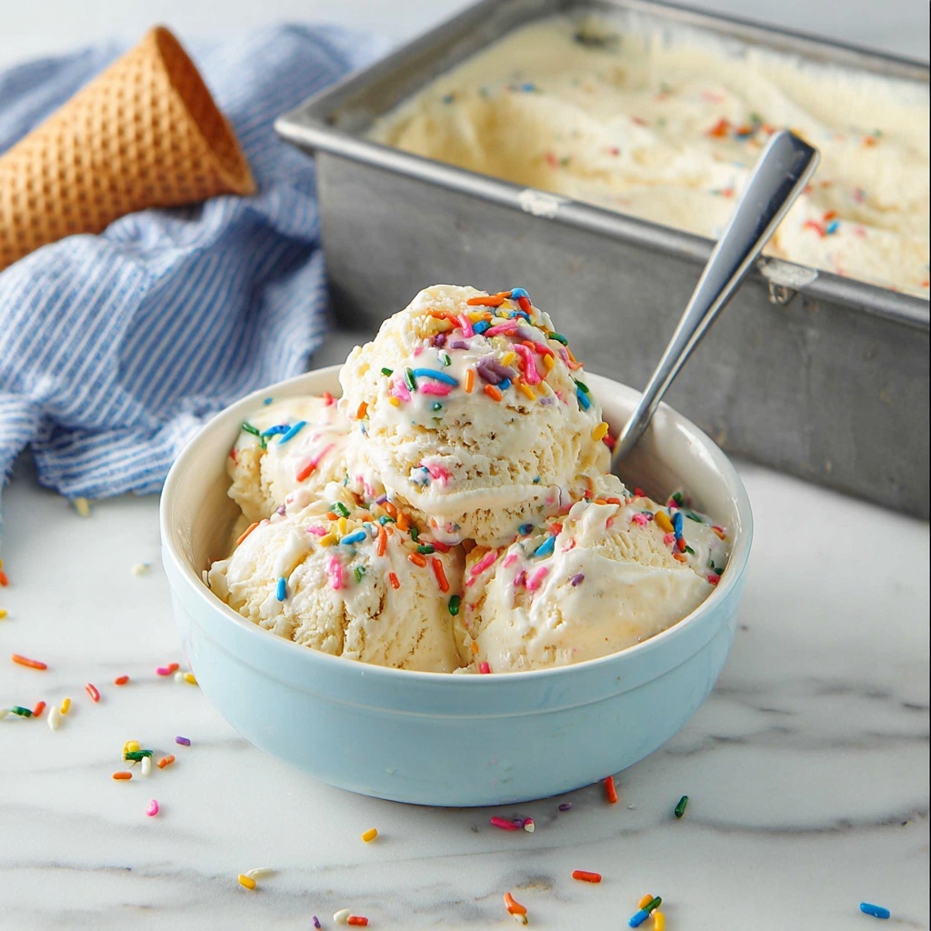 No Churn Vanilla Ice Cream Recipe - Recipe Image