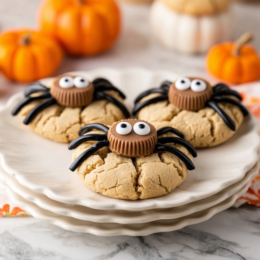 Peanut Butter Spider Cookies Recipe - Recipe Image