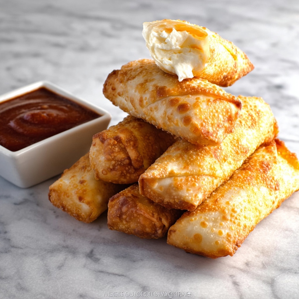 Crab Rangoon Egg Rolls Recipe - Recipe Image