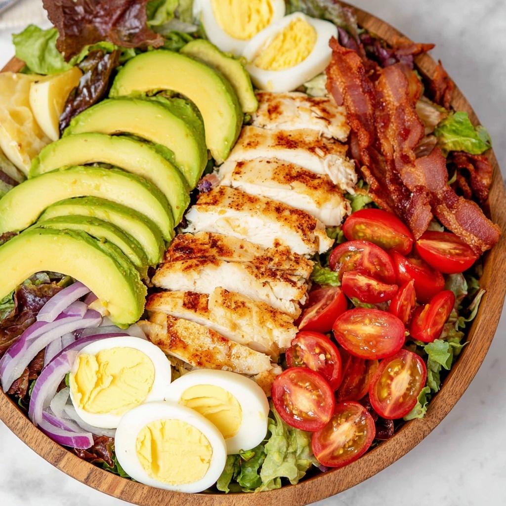 Cobb Salad with Honey Dijon Dressing Recipe - Recipe Image