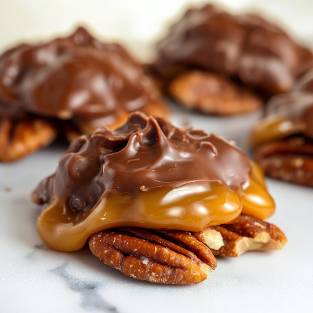Chocolate Pecan Turtle Clusters Recipe - Recipe Image