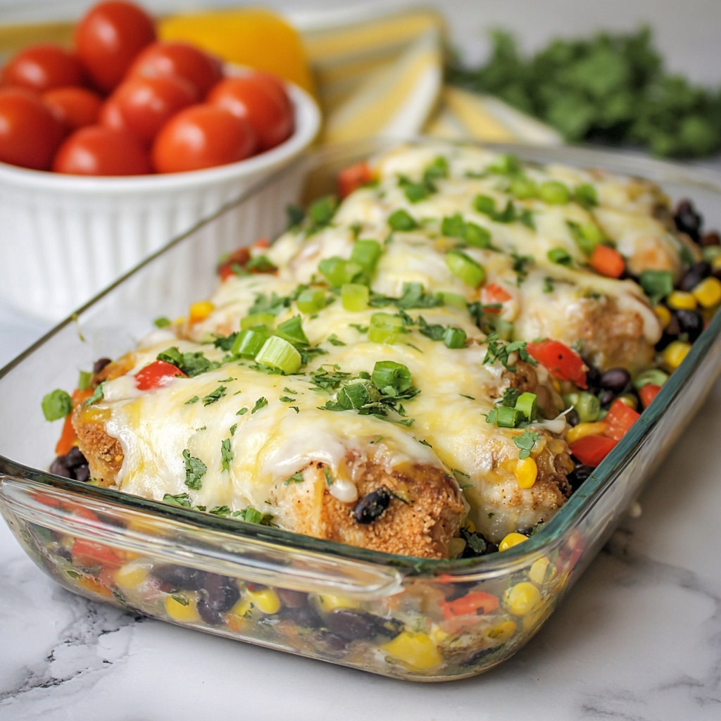 Smothered Southwest Chicken Bake Recipe - Recipe Image