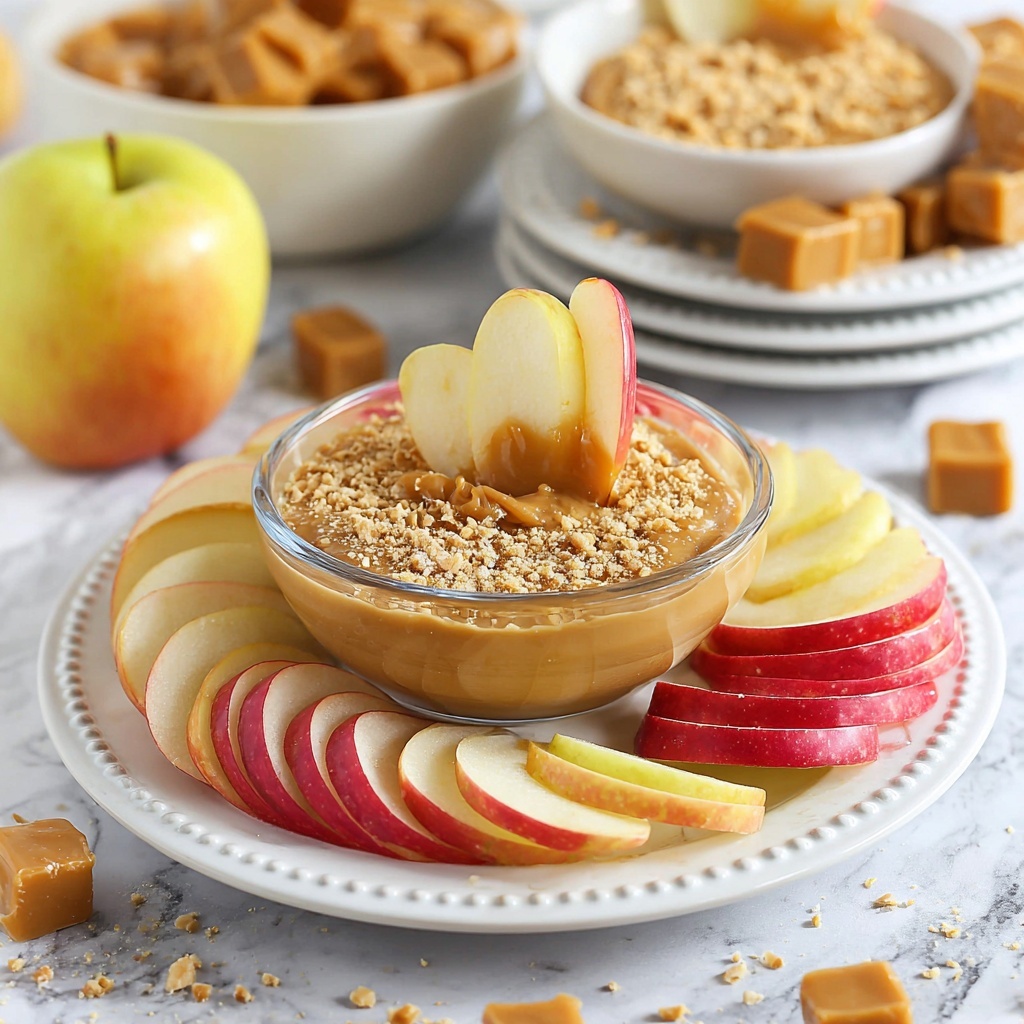 Caramel Apple Dip with Toffee Bits Recipe - Recipe Image