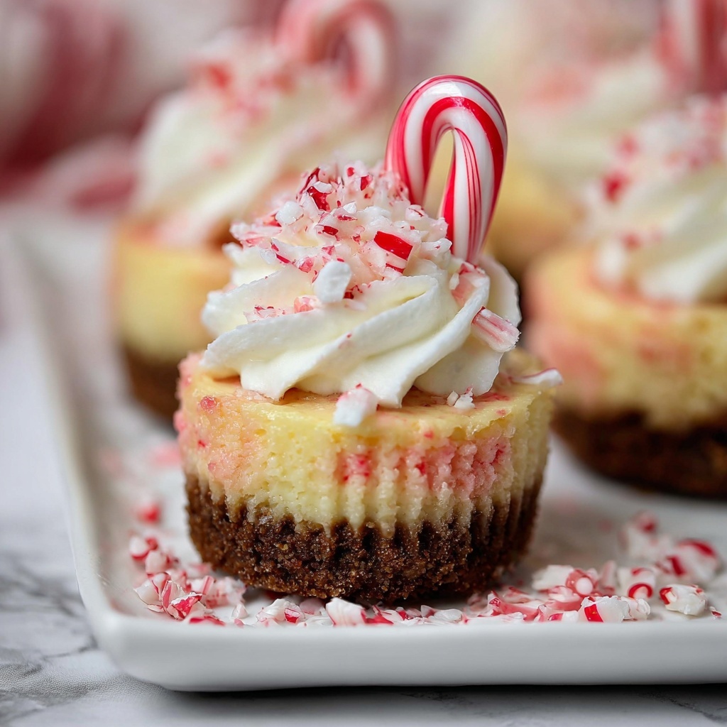 Mini Candy Cane Cheesecake Recipe - Recipe Image